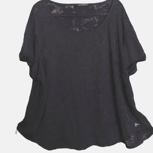 Black lace swing top Sz 3-5XL